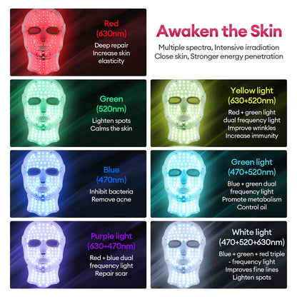 Elunis™ 7-Color LED Face & Neck Beauty Mask