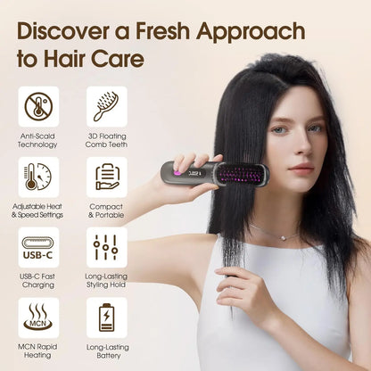 Elunis™ Ionic Hair Straightening Brush