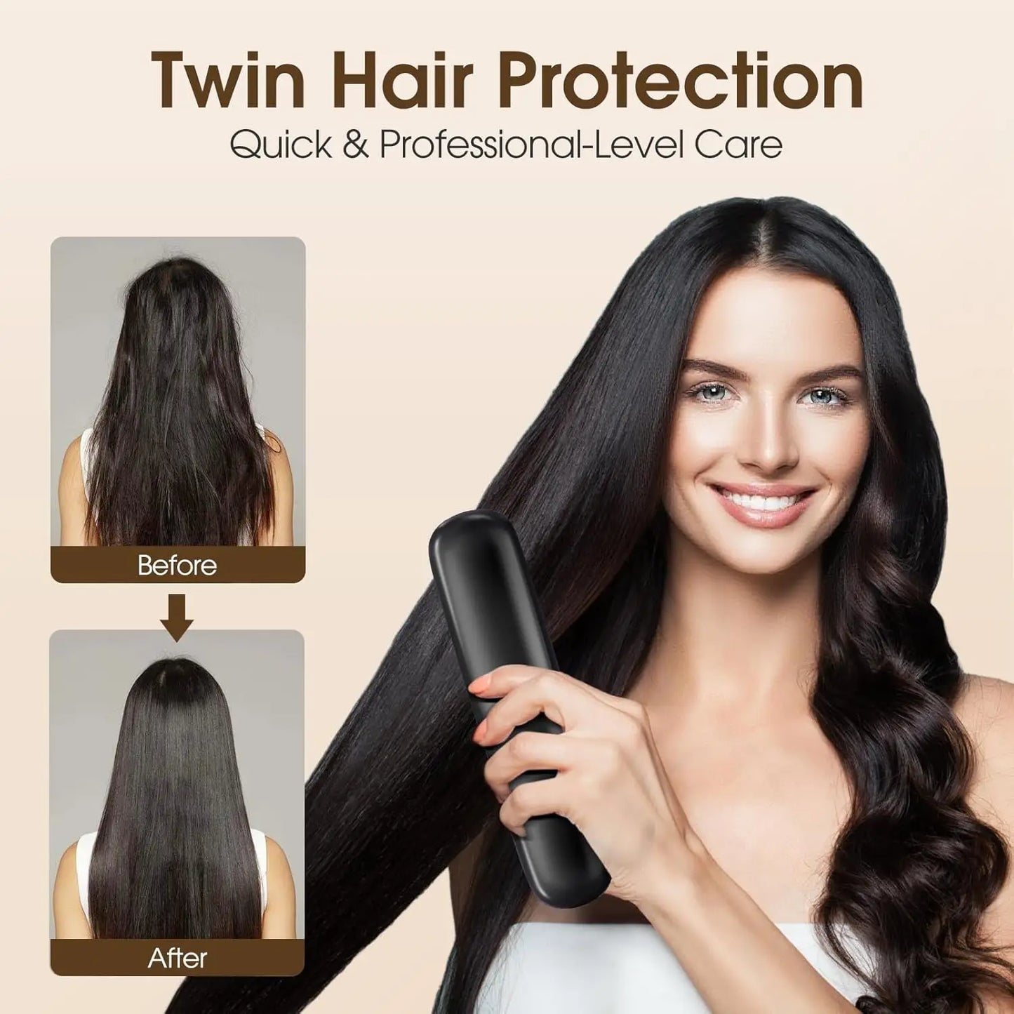 Elunis™ Ionic Hair Straightening Brush